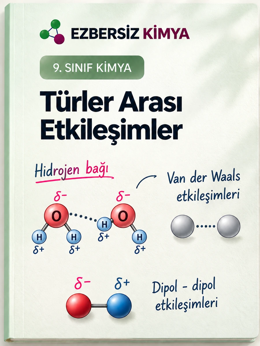 Türler Arası Etkileşimler için tasarlanan görsel kapak